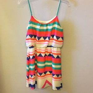 Colorful Aztec print dress
